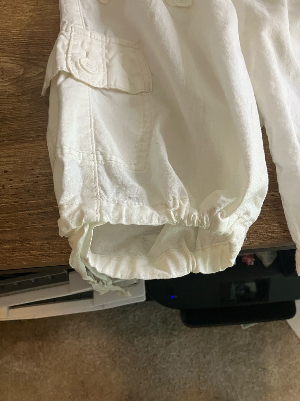 UNIONBAY White Drawstring Cargo Bermuda Shorts - Picture 9 of 13